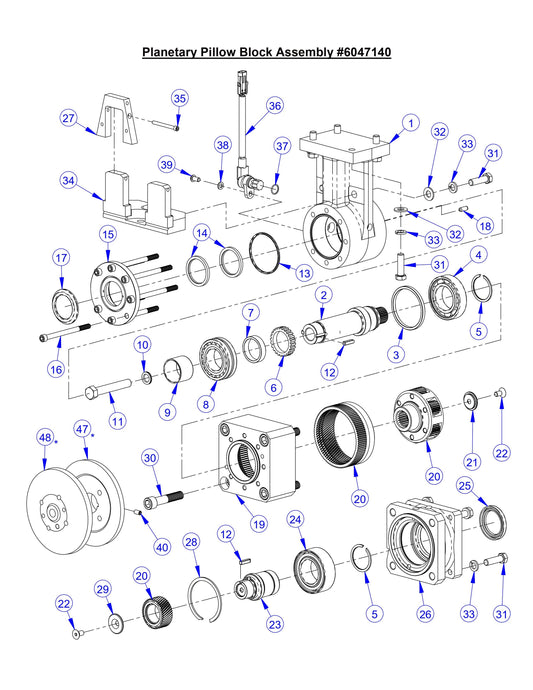 CC8574DD Planetary Pillow Block Assembly