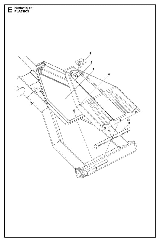 Plastics Parts For HTC X8 By Husqvarna