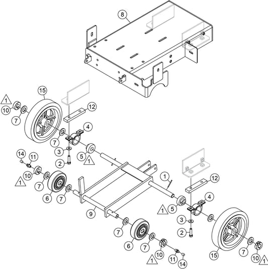 SP118 Platform Frame / Undercarriage Assembly Parts