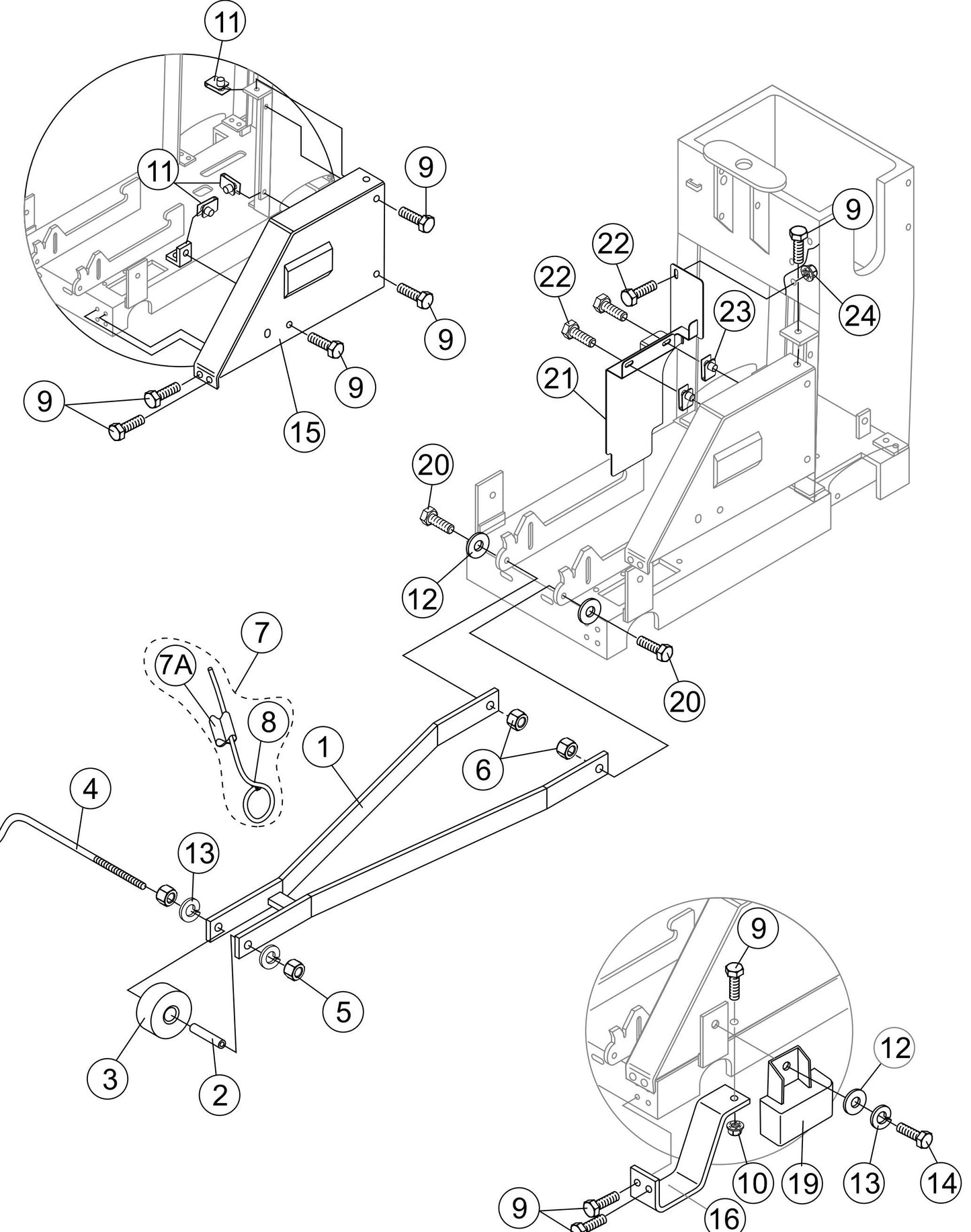 SP2S20H Pointers And Covers Assembly Parts
