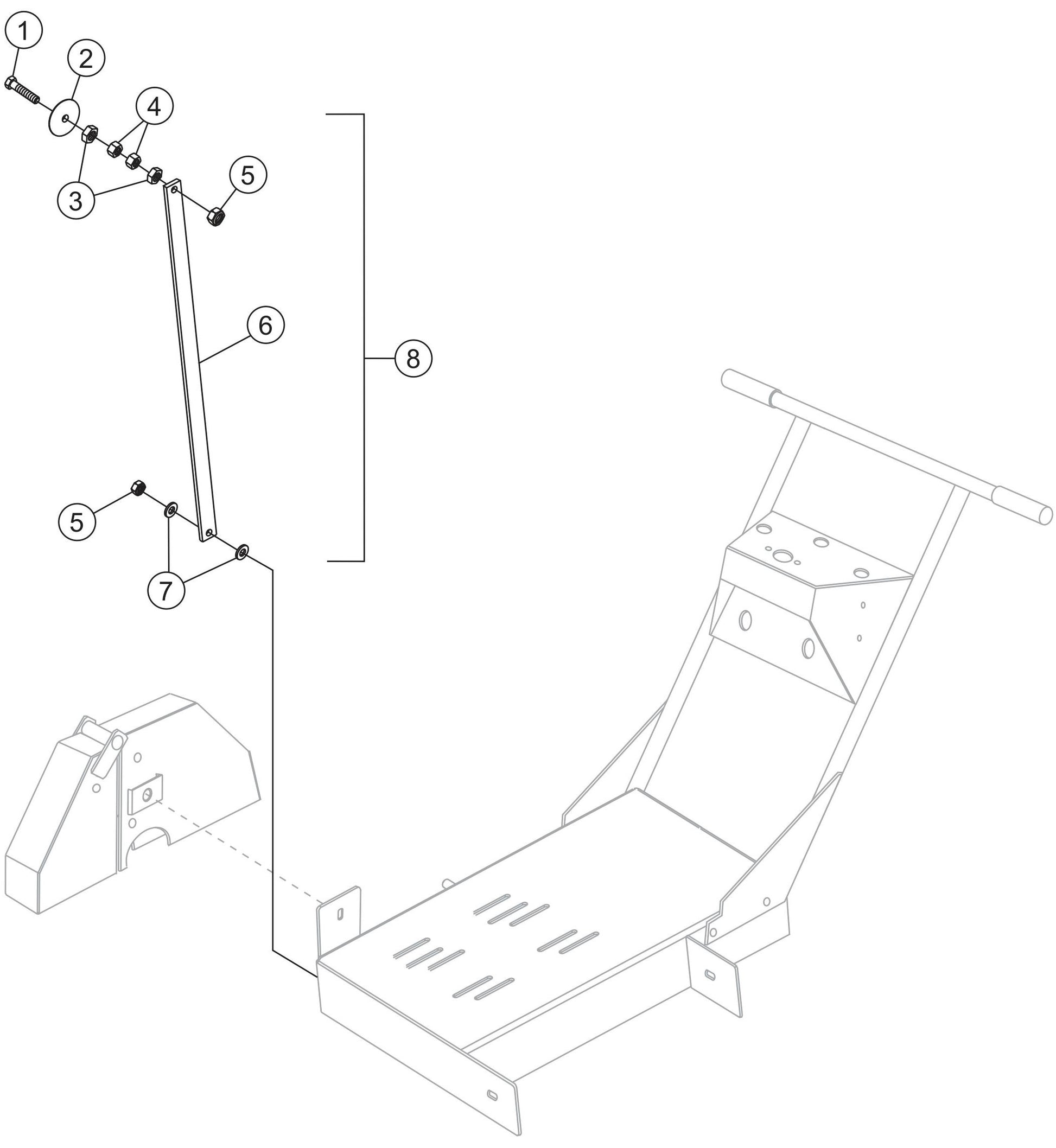 Pointer Assembly Parts For Sp1 Street Pro 1 Series By Multiquip