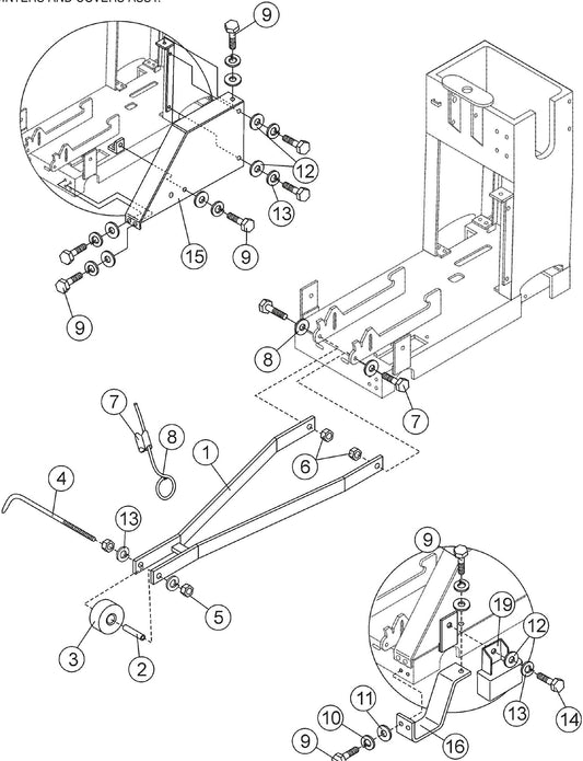 Pointers And Covers Assembly Parts For SP2 13H20 S13H20 S20H20 By Multiquip