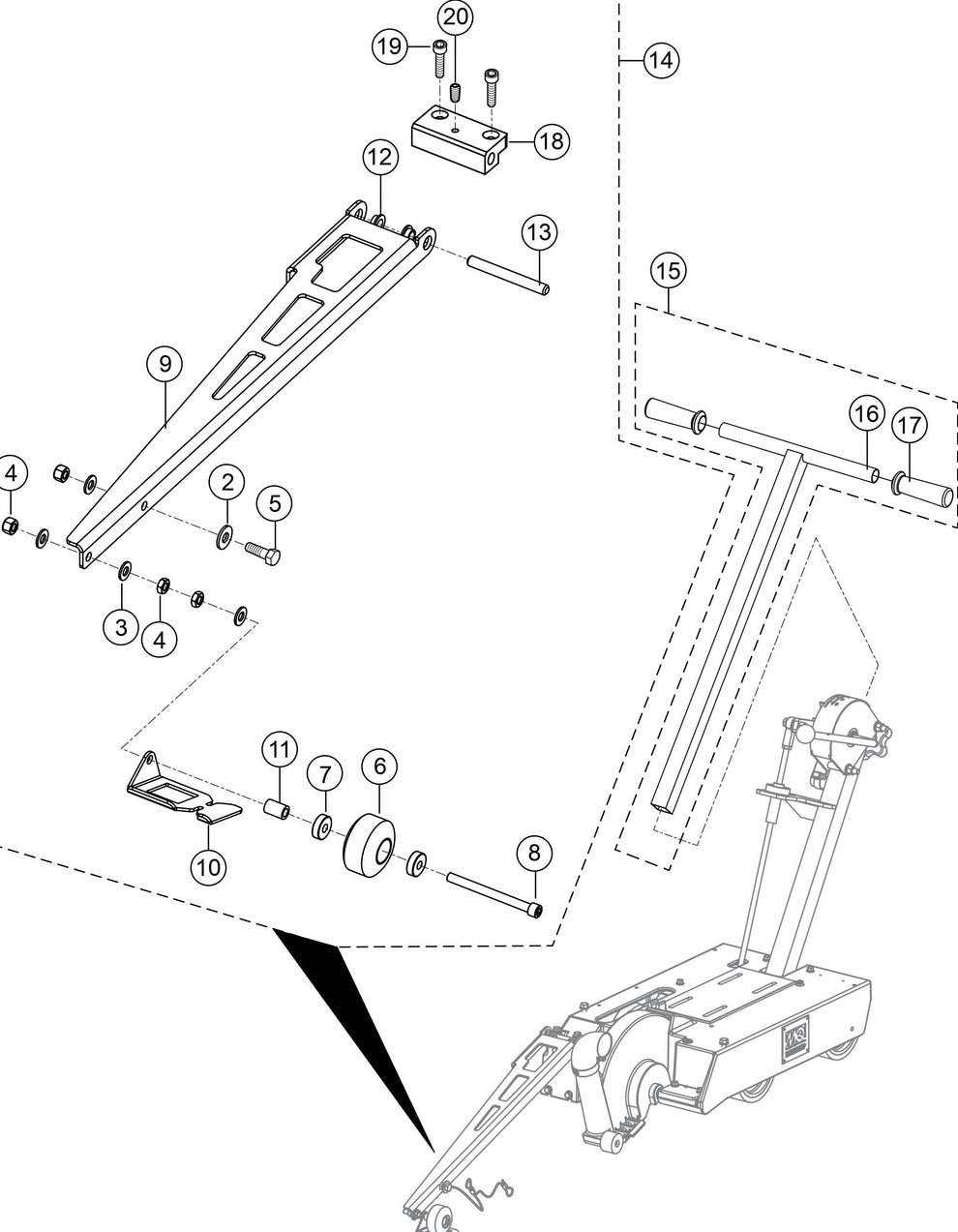 SP1G Pointer And Handle Assembly Parts
