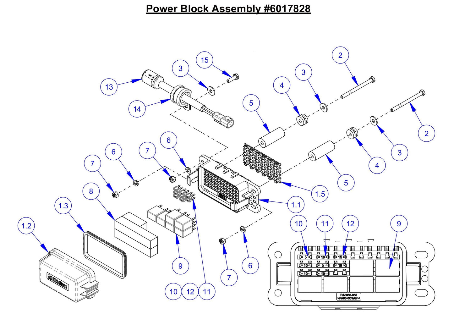 CC7574DD Power Block Assembly Parts