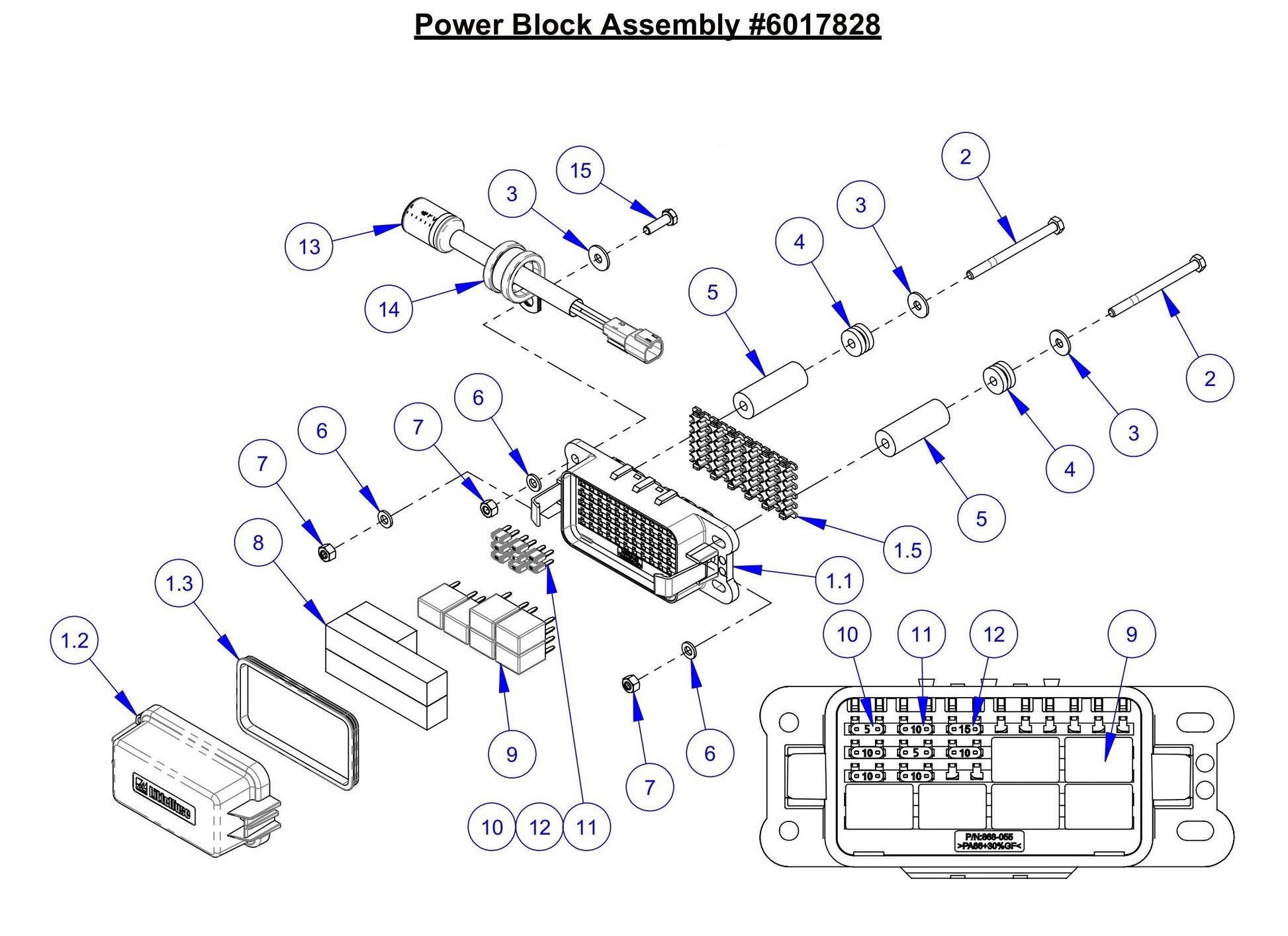 CC7574DD Power Block Assembly Parts