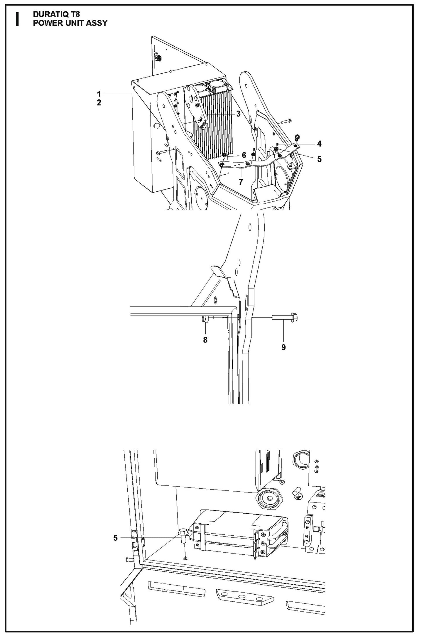 Power Unit Assembly Parts For HTC T8 By Husqvarna