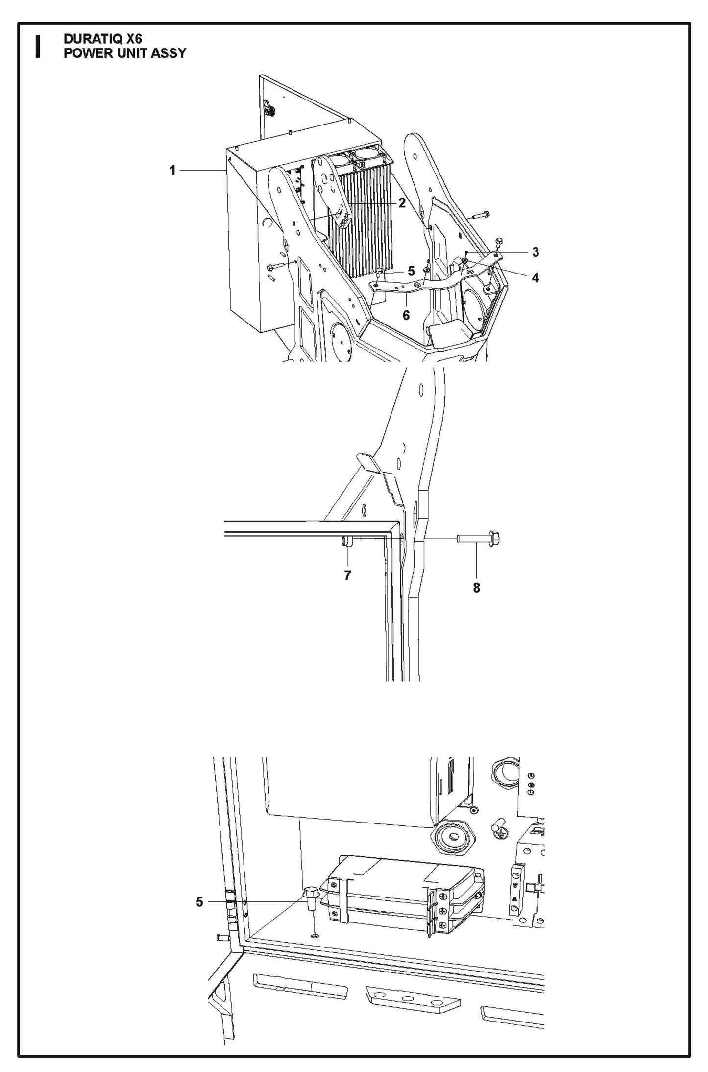 Power Unit Assembly Parts For HTC X6 By Husqvarna
