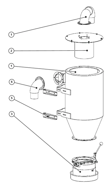 BMG 2200RC Vaccum System Assembly Parts By Husqvarna