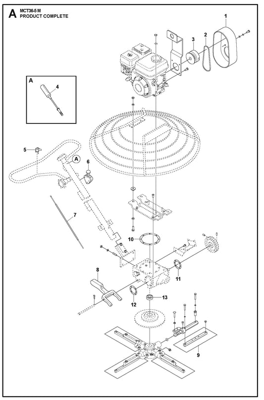 Product Complete Parts For MCT 36-5 By Husqvarna