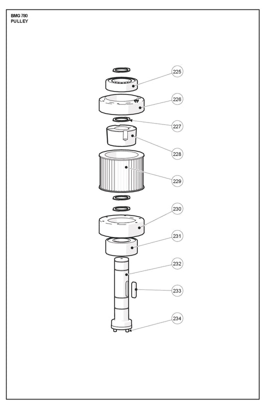 Pulley Parts For BMG 780 By Husqvarna