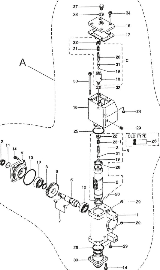 MVH200GH Pump (A Type) Assembly Parts