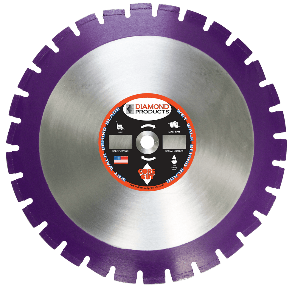 Diamond Products 36823 Imperial Purple Asphalt Wet Blade 20" X .140"
