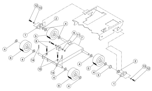 Raise Axle Assembly Parts By Norton Clippers