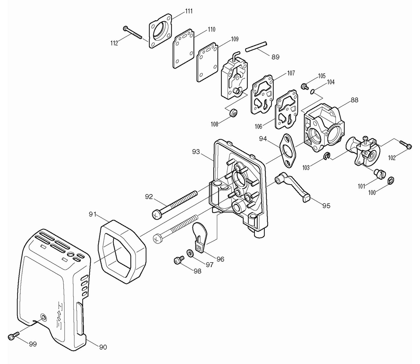 RBC253 String Trimmer Assembly-3 Parts by Makita