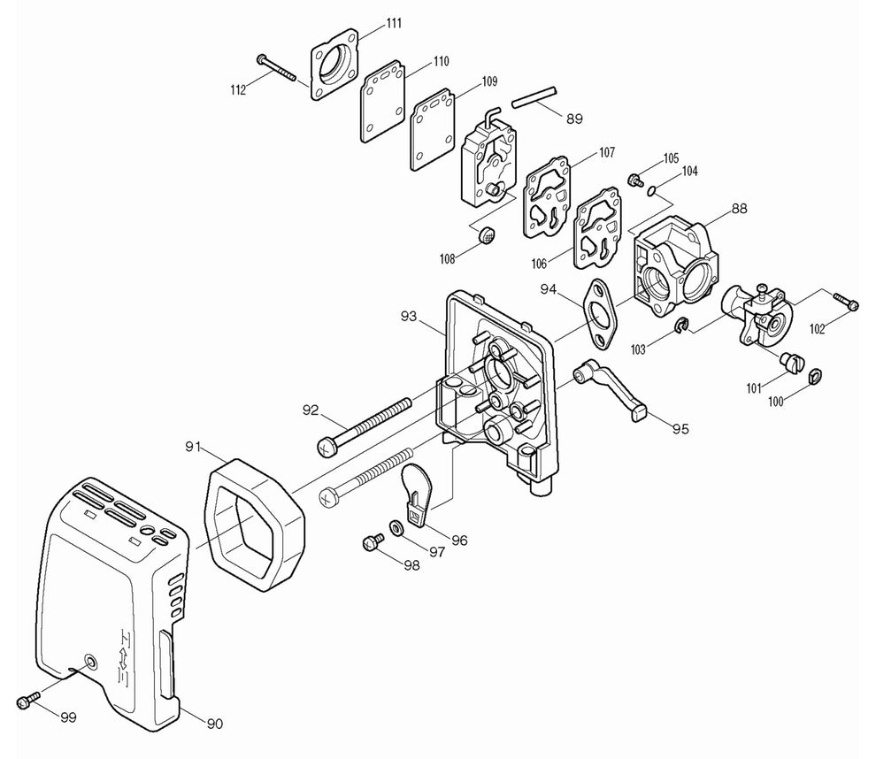 RBC253 String Trimmer Assembly-3 Parts by Makita