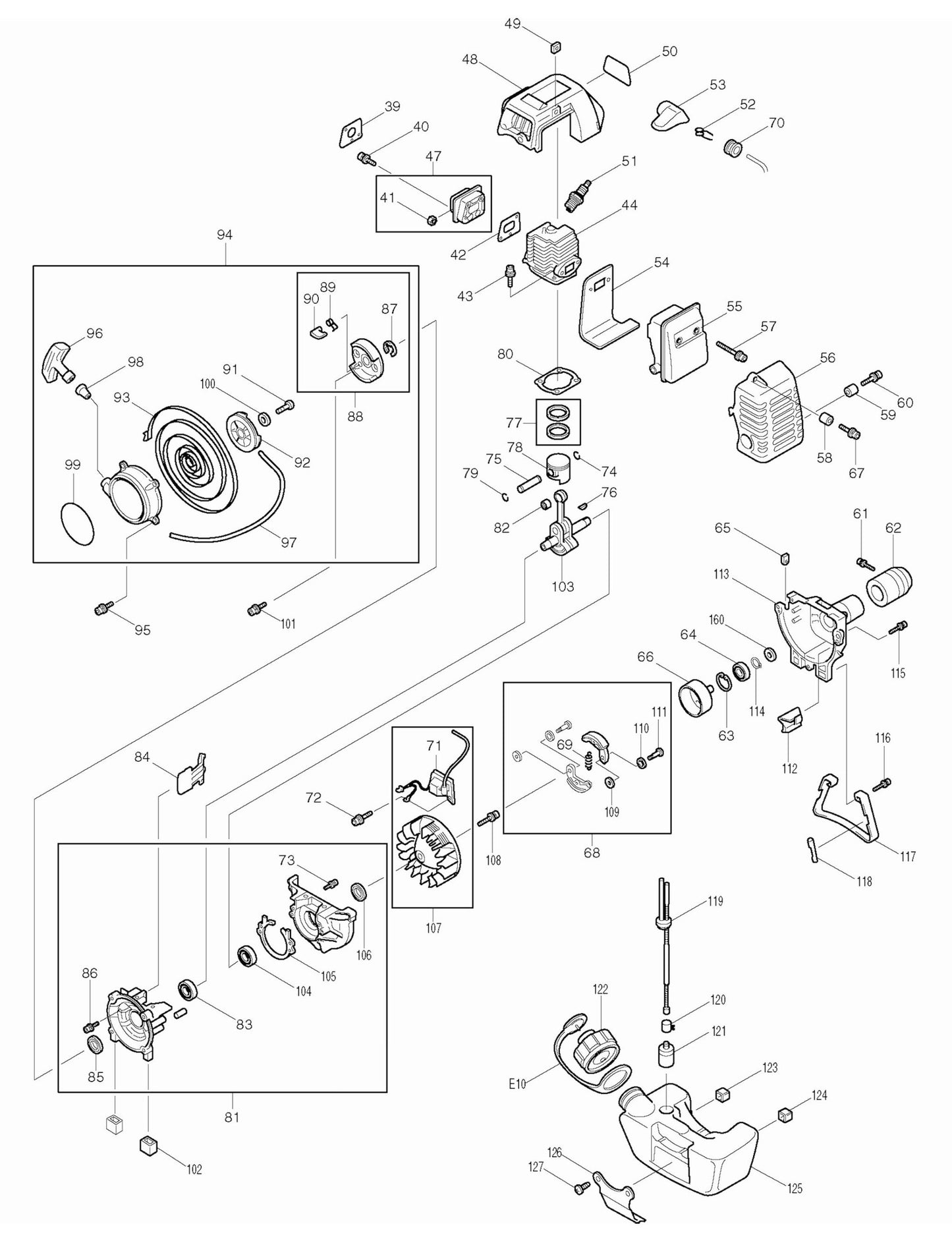 RBC261 String Trimmer Assembly-2 Parts