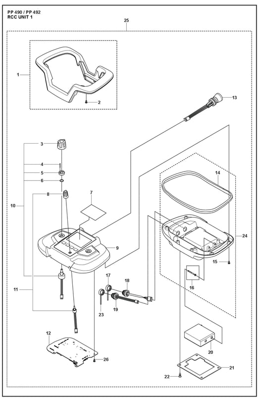 RCC Unit 1 Parts For WS 220 By Husqvarna