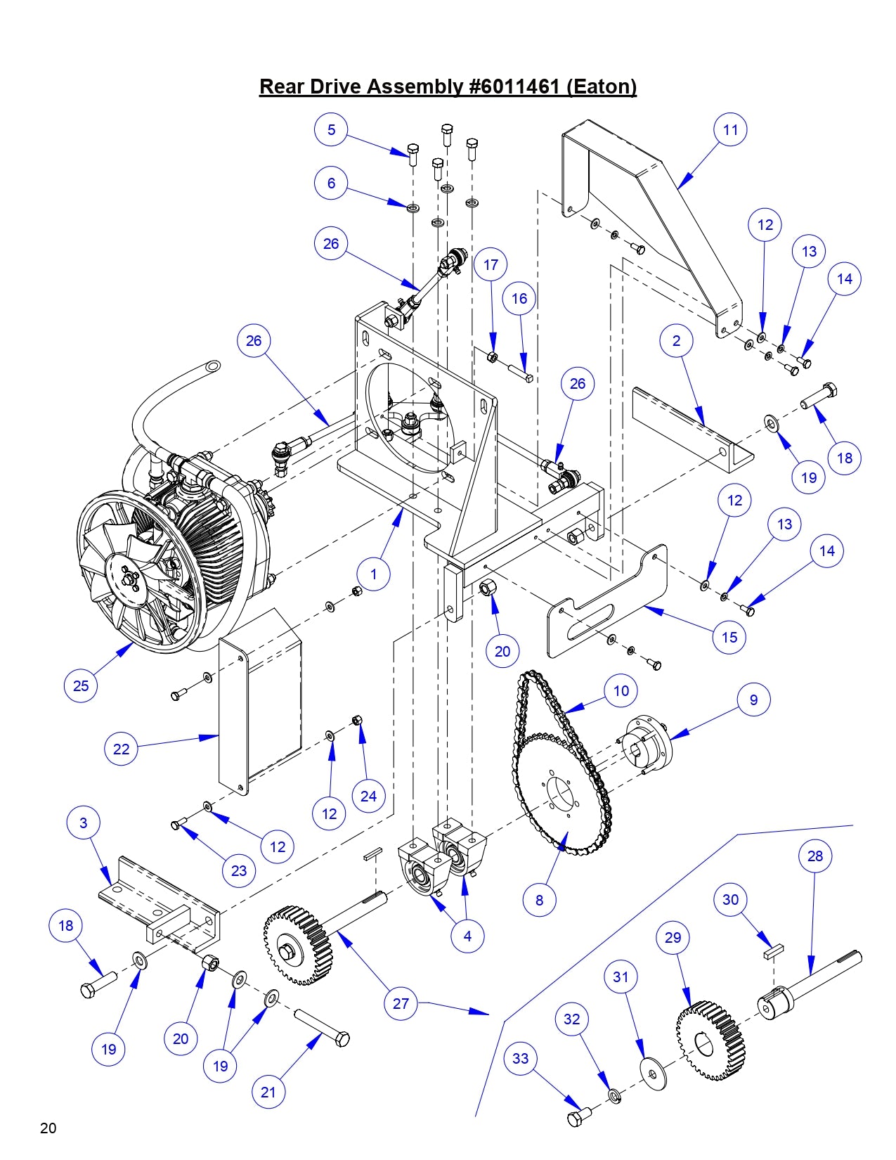 CC3538 JK Rear Drive Assembly