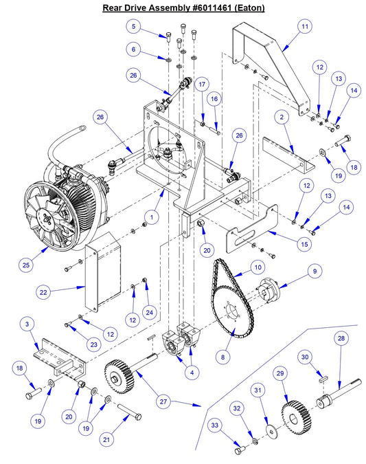 CC3500J Rear Drive Assembly (Eaton)