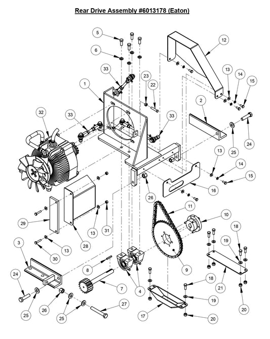 CC6540E Rear Drive Assembly (Eaton)