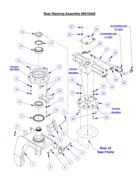 CC8574DD Rear Steering Assembly