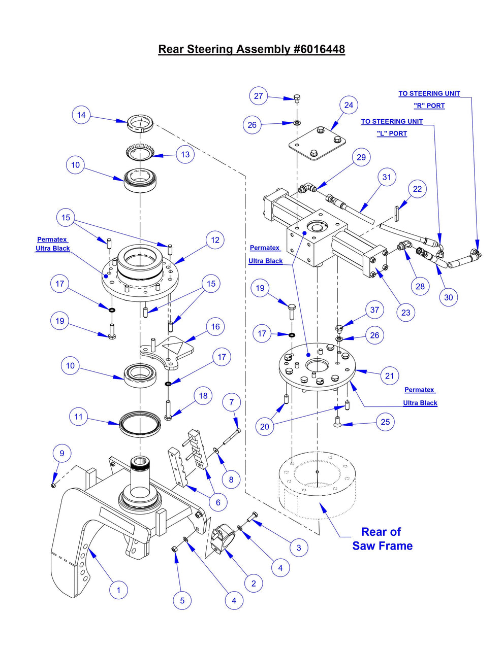 CC8574DD Rear Steering Assembly