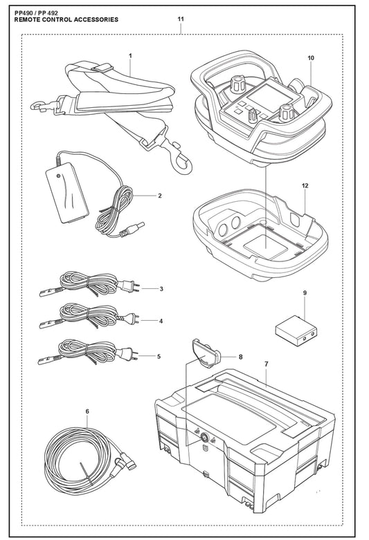 Remote Control Accessories Parts For WS 220 By Husqvarna
