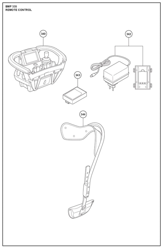 Remote Control Parts For BMG 780 RC By Husqvarna