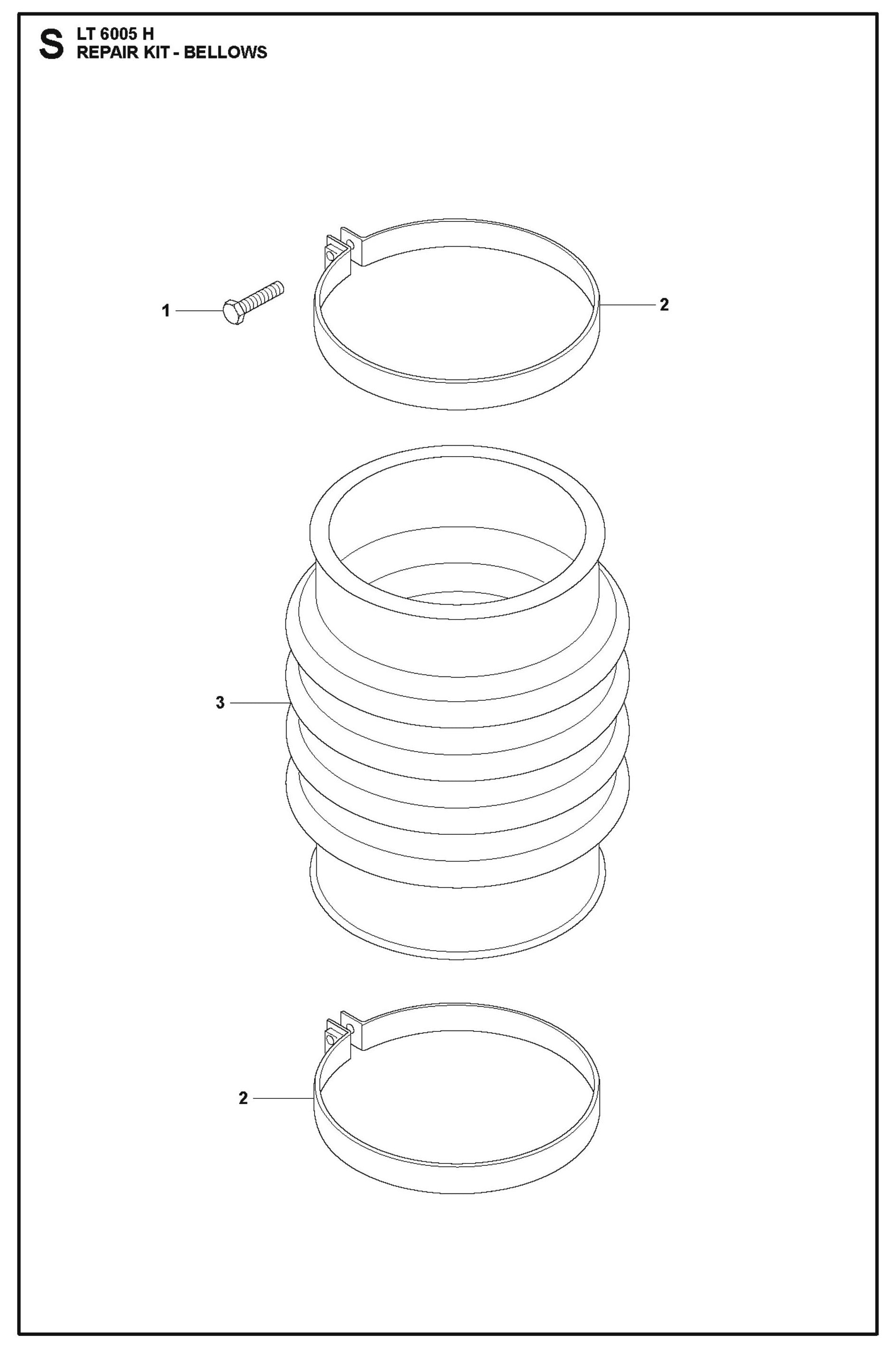 Repair Kit Parts For LT 6005 H - 967854503 Compaction Rammers By Husqvarna