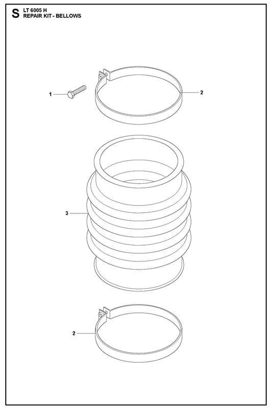 Repair Kit Parts For LT 6005 H - 967854503 Compaction Rammers By Husqvarna