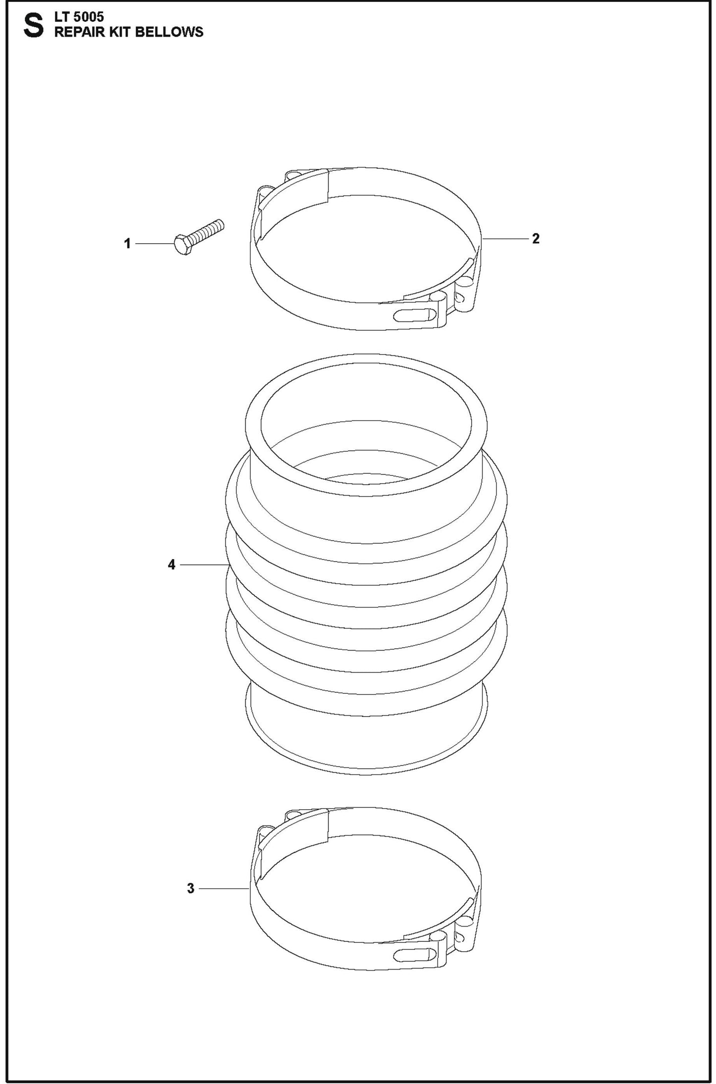 Repair Kit Bellows For LT 5005 Compaction Rammers By Husqvarna