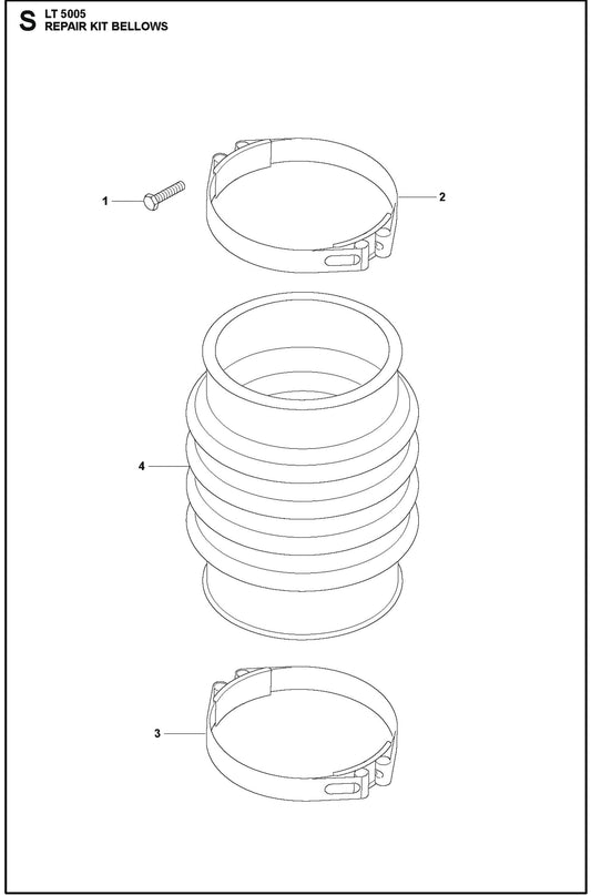 Repair Kit Bellows For LT 5005 Compaction Rammers By Husqvarna