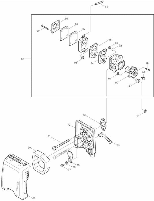 RST250 String Trimmer Assembly Part 3 by Makita