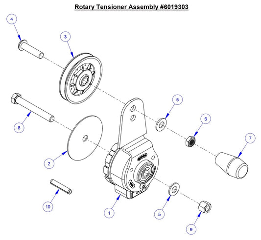 CC6561 Rotary Tensioner Assembly