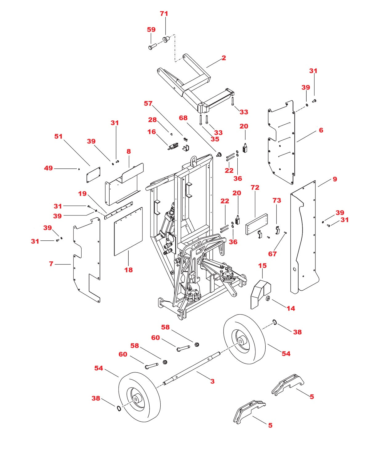 Hydrostress SB Wire Saw Assembly-2 Parts