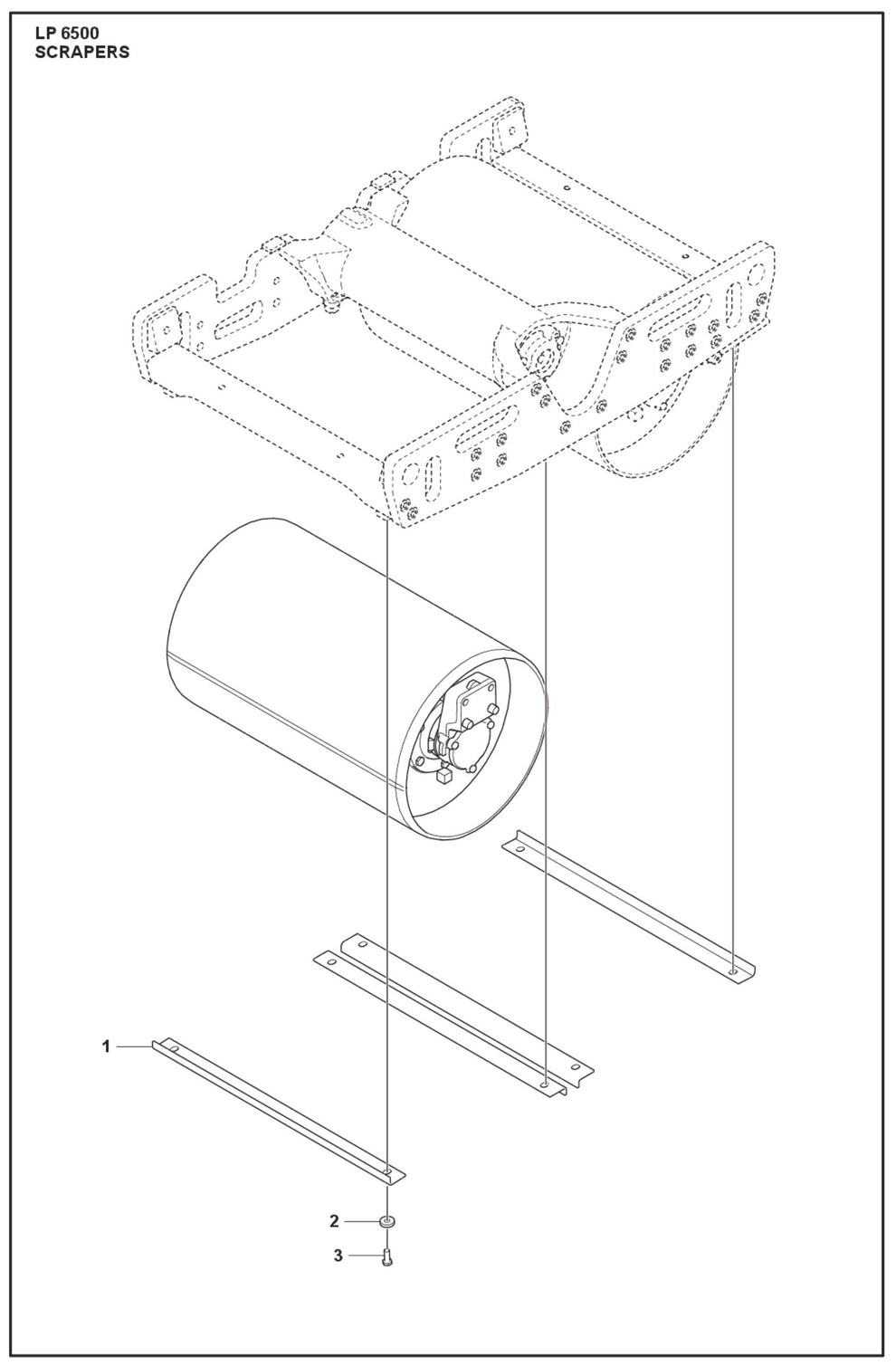 Scrapers Parts For LP 6500 Diesel  By Husqvarna