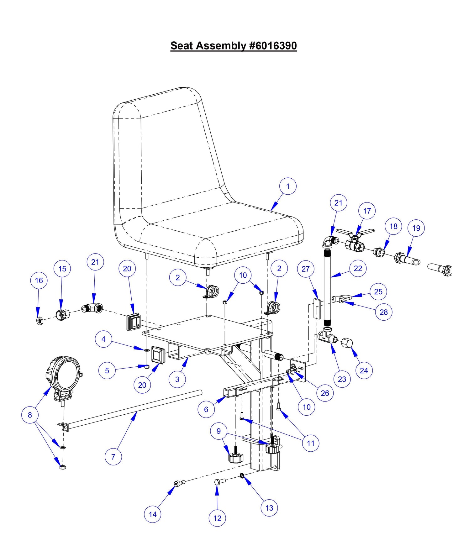 CC8574DD Seat Assembly 