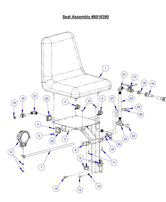 CC8574DD Seat Assembly 