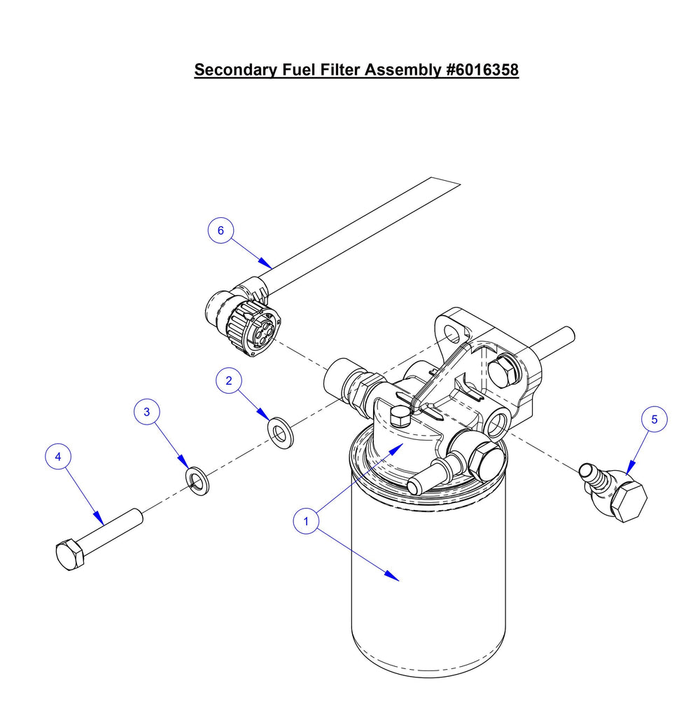 CC8574DD Secondary Fuel Filter Assembly