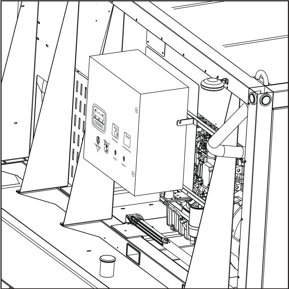Control Box (2 of 2) Assembly Parts for SH-750 (17-000001 and UP) by Allmand