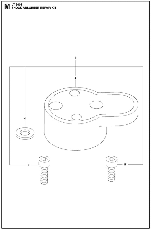 Shock Absorber Repair Kit Parts For LT 5005 Compaction Rammers By Husqvarna