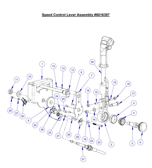 CC8574DD Speed Control Lever Assembly