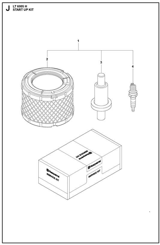 Start Up Kit Parts For LT 6005 H - 967854503 Compaction Rammers By Husqvarna