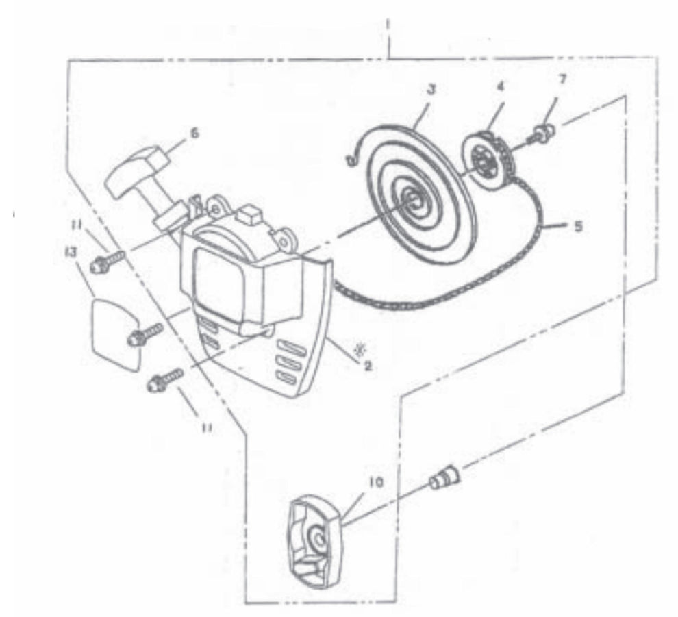 Starter Assembly Parts For EZ Vibe Concrete Vibrator Motors By Wyco