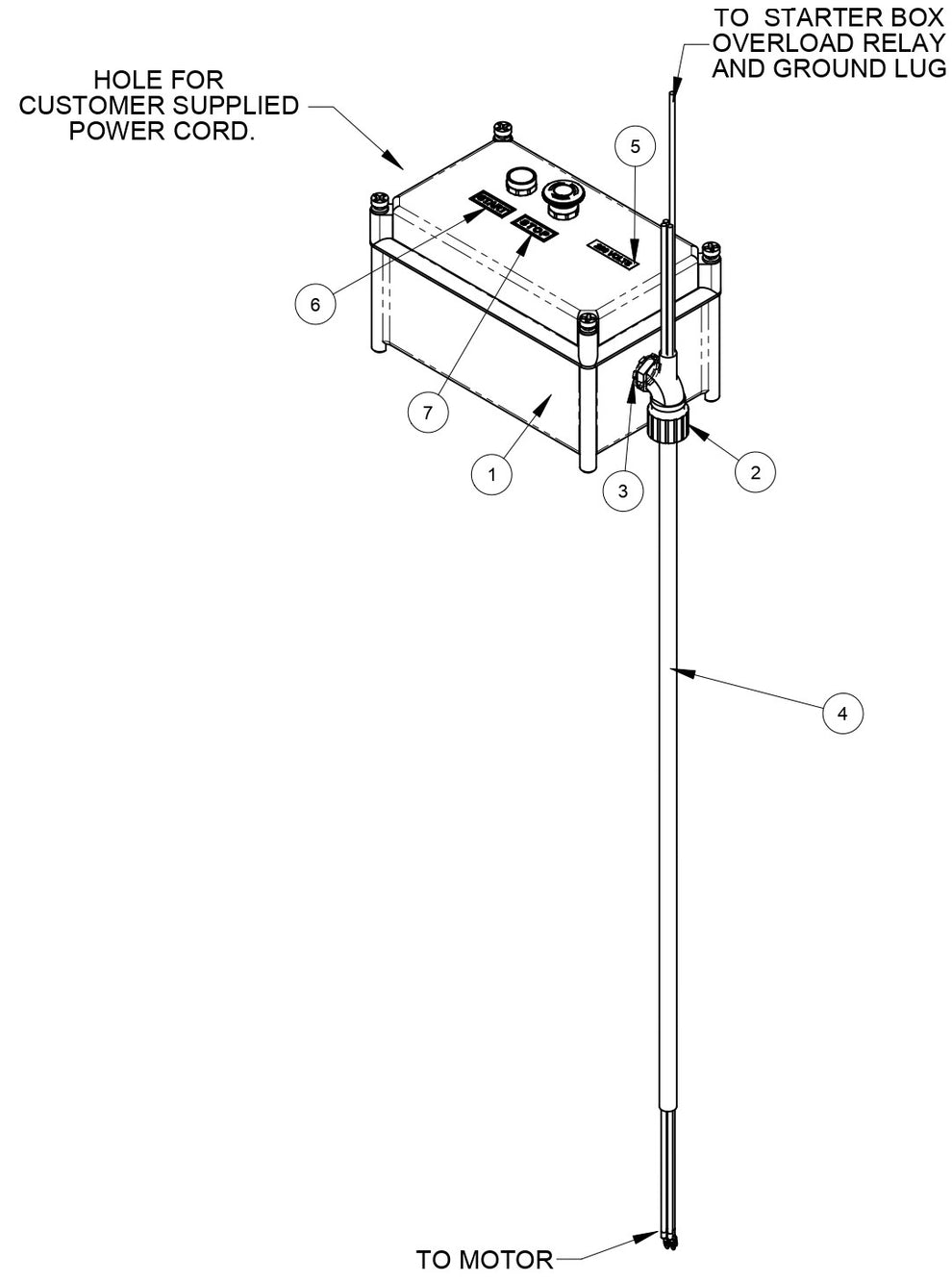 Starter Box (220-240 VOLT 1 PH) Assembly Parts For CC200 Dual Head Floor Grinder By Diamond Products