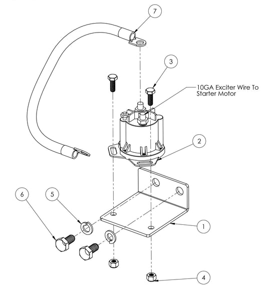 CC-110D-SS / CC-110D-DC Starter Solenoid Assembly Parts