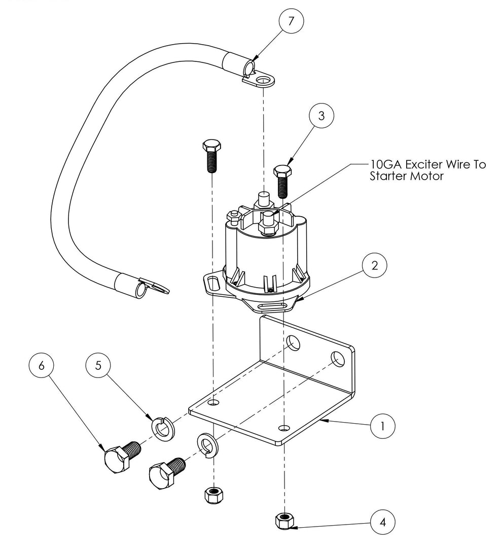 CC-110D-SS / CC-110D-DC Starter Solenoid Assembly Parts