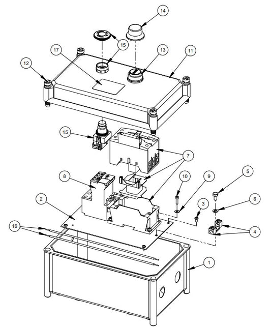 CC800M Starter Box Assembly Parts 380-460V, 3 Phase