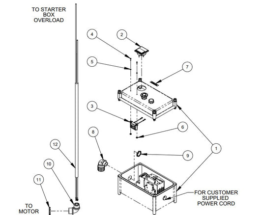 CC1800XL Starter Box Assembly Parts, 3- Phase