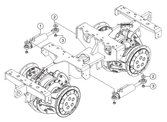 Steering Cylinder Assembly Parts-RX 1575, RX 157533 YANMAR 3TNV80F DIESEL ENGINE